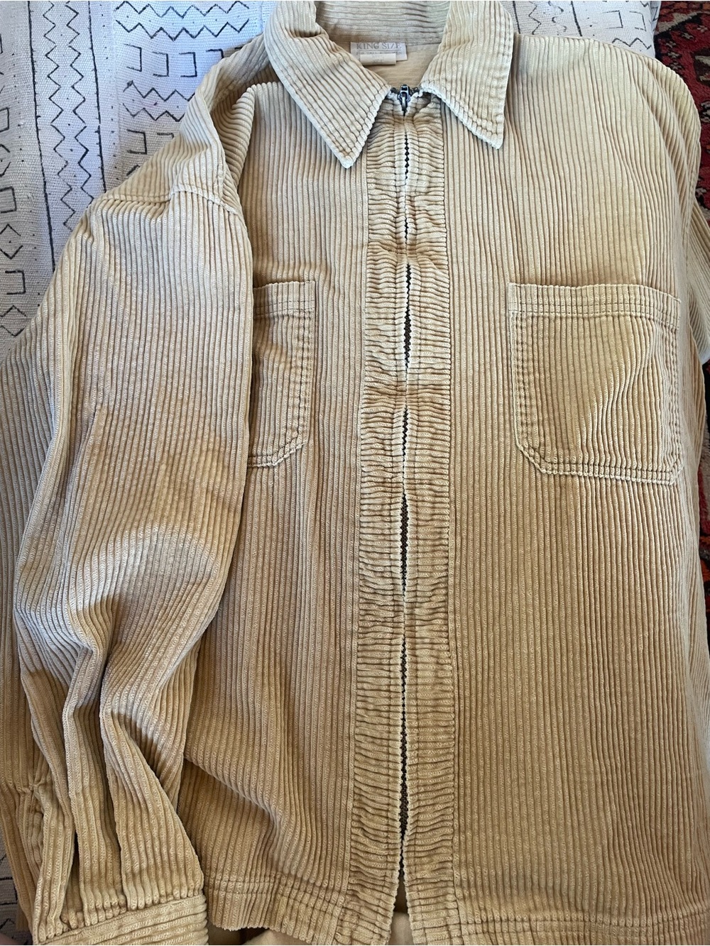 Vintage Corduroy Shirt Jacket in Camel